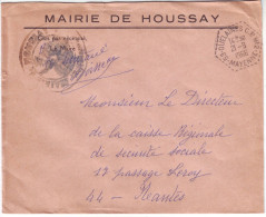 Mayenne Réseau Automobile Rural - Quelaines CP N°2 - Type G9 - Houssay - Manual Postmarks
