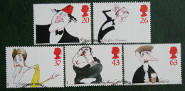 Komiker Comedians (Mi 1749-1753) 1998 Used Gebruikt Oblitere ENGLAND GRANDE-BRETAGNE GB GREAT BRITAIN - Used Stamps