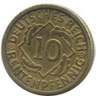10 RENTENPFENNIG 1924 D ALLEMAGNE Pièce GERMANY #AE353.F.A - 10 Renten- & 10 Reichspfennig