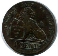 1 CENTIME 1899 BELGIQUE BELGIUM Pièce FRENCH Text #AX354.F.A - 1 Cent