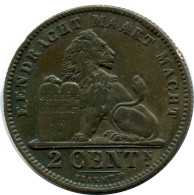 2 CENTIMES 1911 BELGIUM Coin DUTCH Text #AX361.U.A - 2 Cents