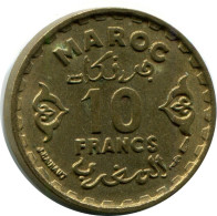 10 FRANCS 1951 MAROC MOROCCO Islamique Pièce #AH680.3.F.A - Marocco