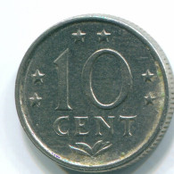 10 CENTS 1978 ANTILLAS NEERLANDESAS Nickel Colonial Moneda #S13575.E.A - Antilles Néerlandaises