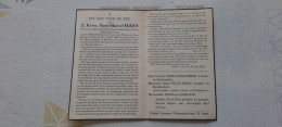 ZEH. Marcel Maes Geb. Menen 1/04/1898- Bestuurder Lyceum Ieper- Gest. Roeselaere15/11/1953 - Devotieprenten