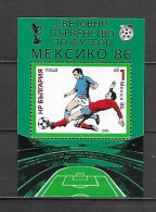 Bulgaria 1985 Football World Cup - MEXICO MS MNH - Unused Stamps