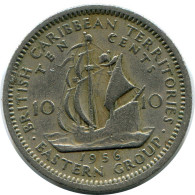 10 CENTS 1956 EASTERN STATES British Territories Moneda #AZ034.E.A - Colonies