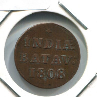 1808 BATAVIA VOC DUIT NETHERLANDS INDIES NEW YORK COLONIAL PENNY #VOC2067.10.U.A - Indes Neerlandesas