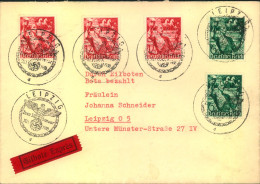 1938, Portogerechter Orts-R-Brief Zum Taf Der Briefmarke Mit SSt Leipzig - Cartas & Documentos