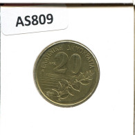 20 DRACHMES 2000 GRECIA GREECE Moneda #AS809.E.A - Griekenland
