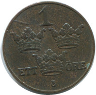 1 ORE 1909 SWEDEN Coin #AD217.2.U.A - Schweden