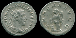 PHILIP I "THE ARAB" AR ANTONINIANUS ROME Mint AD246 ANNONA AVGG #ANC13153.35.D.A - La Crisi Militare (235 / 284)