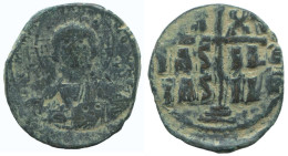 JESUS CHRIST ANONYMOUS CROSS BYZANTINISCHE Münze  10.2g/32mm #AA645.21.D.A - Byzantine