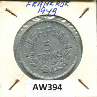 5 FRANCS 1949 FRANKREICH FRANCE Französisch Münze #AW394.D.A - 5 Francs