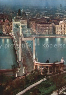 72507476 Budapest Blick Vom Gellertberg Auf Donaubruecke Budapest - Hungría