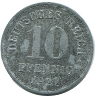 10 PFENNIG 1921 ALLEMAGNE Pièce GERMANY #AD521.9.F.A - 10 Rentenpfennig & 10 Reichspfennig