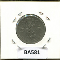 5 FRANCS 1958 Französisch Text BELGIEN BELGIUM Münze #BA581.D.A - 5 Frank