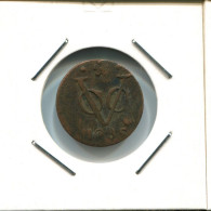 1735 HOLLAND VOC DUIT NETHERLANDS INDIES NEW YORK COLONIAL PENNY #VOC2321.7.U.A - Indie Olandesi