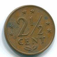 2 1/2 CENT 1971 ANTILLES NÉERLANDAISES Bronze Colonial Pièce #S10485.F.A - Antille Olandesi