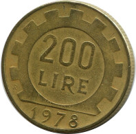 200 LIRE 1978 ITALIA ITALY Moneda #AZ509.E.A - 200 Lire