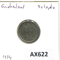 50 LEPTA 1954 GREECE Coin #AX622.U.A - Grèce