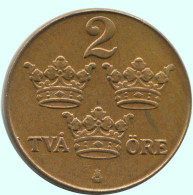2 ORE 1950 SCHWEDEN SWEDEN Münze #AC825.2.D.A - Zweden