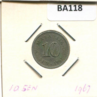 10 SEN 1967 MALASIA MALAYSIA Moneda #BA118.E.A - Malesia
