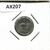 5 CENTS 1976 SUDAFRICA SOUTH AFRICA Moneda #AX207.E.A - Sudáfrica