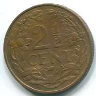 2 1/2 CENT 1965 CURACAO NÉERLANDAIS NETHERLANDS Bronze Colonial Pièce #S10209.F.A - Curacao
