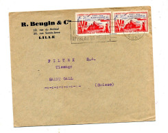 Lettre Flamme Lille Armée Metier Sur Liberation - Mechanical Postmarks (Advertisement)