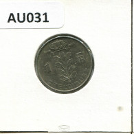 1 FRANC 1970 Französisch Text BELGIEN BELGIUM Münze #AU031.D.A - 1 Franc