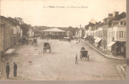 80 - Poix - La Place Du Marchè - Poix-de-Picardie