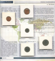 SURINAME 1987-1989 Coin SET 1. 5. 10. 25 CENT. 1 GULDEN UNC #SET1178.5.U.A - Suriname 1975 - ...