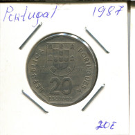 20 ESCUDOS 1987 PORTUGAL Moneda #AT255.E.A - Portogallo
