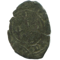 CRUSADER CROSS Authentic Original MEDIEVAL EUROPEAN Coin 0.5g/17mm #AC121.8.D.A - Other - Europe