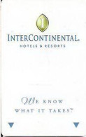 STATI UNITI  KEY HOTEL  InterContinental - We Know What It Takes. - Hotelkarten
