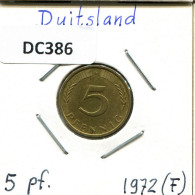 5 PFENNIG 1972 F WEST & UNIFIED GERMANY Coin #DC386.U.A - 5 Pfennig