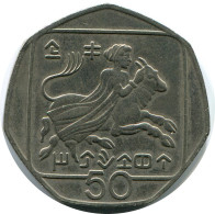 50 CENTS 1994 CYPRUS Coin #AP308.U.A - Zypern