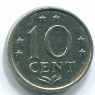 10 CENTS 1978 ANTILLAS NEERLANDESAS Nickel Colonial Moneda #S13546.E.A - Niederländische Antillen