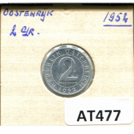 2 GROSCHEN 1952 AUSTRIA Moneda #AT477.E.A - Oesterreich