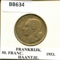 50 FRANCS 1953 FRANCE Coin #BB634.U.A - 50 Francs