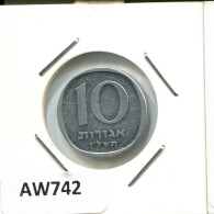 10 AGOROT 1977 ISRAEL Moneda #AW742.E.A - Israël