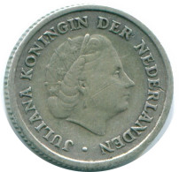 1/10 GULDEN 1956 ANTILLAS NEERLANDESAS PLATA Colonial Moneda #NL12112.3.E.A - Antille Olandesi