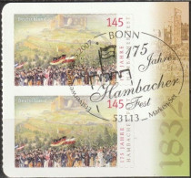 Deutschland 2007 Aus MH 68 175 Jahre Hambacher Fest Mi-Nr. 2605 2er Block O Gest. EST Bonn ( B 2902 ) - Used Stamps