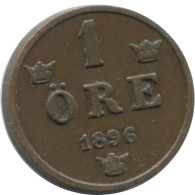 1 ORE 1896 SUECIA SWEDEN Moneda #AD396.2.E.A - Svezia