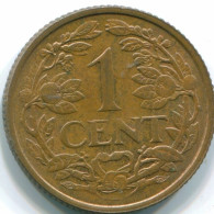 1 CENT 1968 NETHERLANDS ANTILLES Bronze Fish Colonial Coin #S10819.U.A - Antille Olandesi