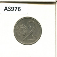 2 KORUN 1980 TSCHECHOSLOWAKEI CZECHOSLOWAKEI SLOVAKIA Münze #AS976.D.A - Checoslovaquia