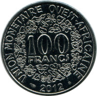 100 FRANCS 2012 WESTERN AFRICAN STATES Coin #AP962.U.A - Other - Africa