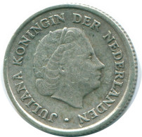 1/10 GULDEN 1957 ANTILLAS NEERLANDESAS PLATA Colonial Moneda #NL12145.3.E.A - Antille Olandesi