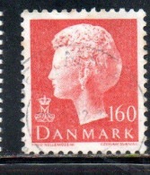 DANEMARK DANMARK DENMARK DANIMARCA 1979 1982 1981 QUEEN MARGRETHE 160o USED USATO OBLITERE' - Usati