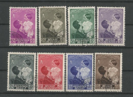 Belgie 1937 Kon. Astrid & Prins Boudewijn OCB 447/454 (0) - Oblitérés